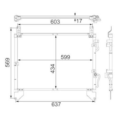 MAHLE Kondensator, Klimaanlage BEHR AC 480 000S