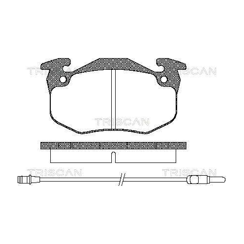 TRISCAN Bremsbelagsatz, Scheibenbremse