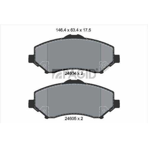 PAGID Bremsbelagsatz, Scheibenbremse T1807N