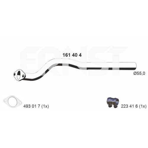 ERNST Abgasrohr 161404
