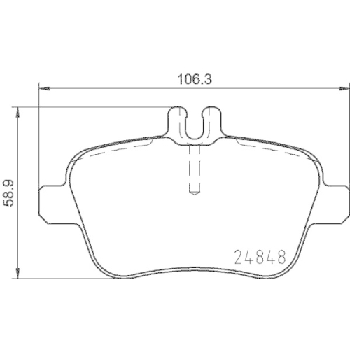DON Bremsbelagsatz, Scheibenbremse PCP1447