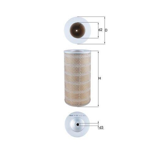 MAHLE Luftfilter LX 882
