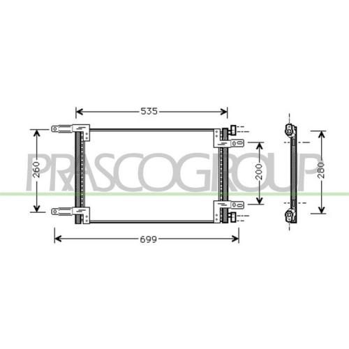 PRASCO Kondensator, Klimaanlage PrascoSelection FT909C001