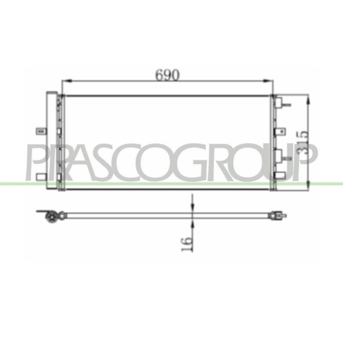 PRASCO Kondensator, Klimaanlage PrascoSelection FD080C001