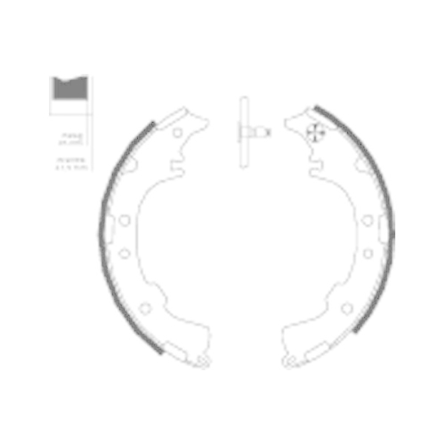 TEXTAR Bremsbackensatz 91068600