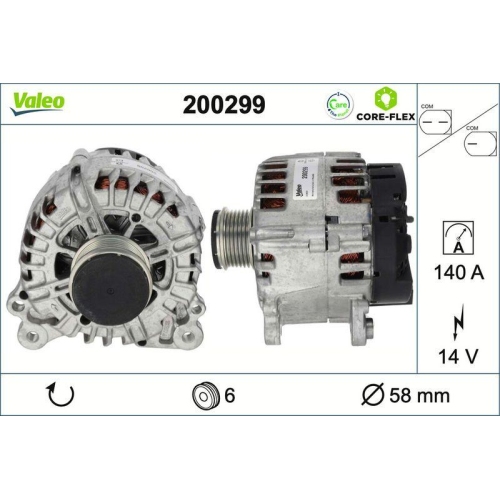 VALEO Generator VALEO CORE-FLEX 200299