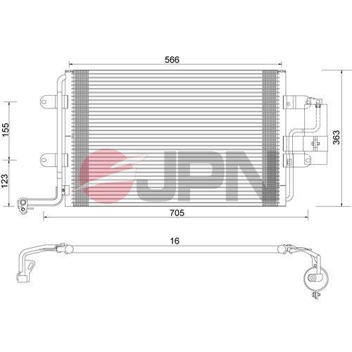 JPN Kondensator, Klimaanlage 60C9136-JPN