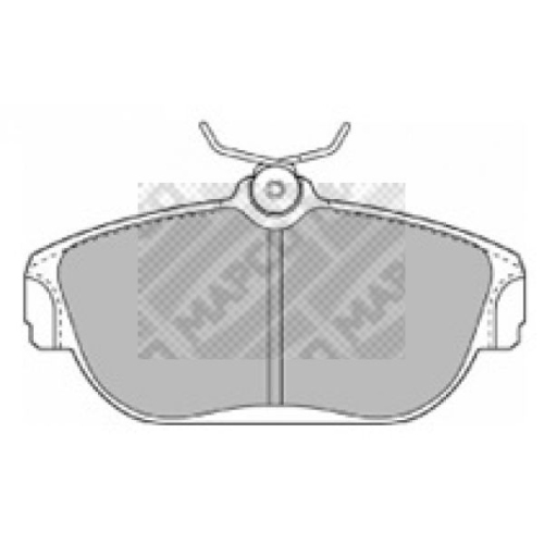 MAPCO Bremsbelagsatz, Scheibenbremse 6366