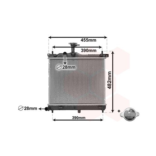 VAN WEZEL K&uuml;hler, Motork&uuml;hlung *** IR PLUS *** 82002291