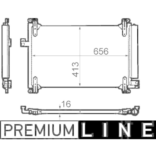 MAHLE Kondensator, Klimaanlage BEHR *** PREMIUM LINE *** AC 504 000P