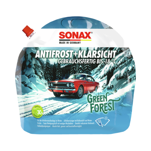Sonax 01384410 AntiFrost&KlarSicht Gebrauchsfertig -18 3 Liter Green Forest