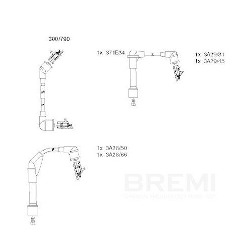BREMI Z&uuml;ndleitungssatz 300/790