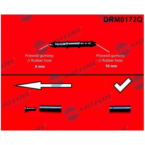 Dr.Motor Automotive Schlauchverbinder, Kraftstoffschlauch DRM0172Q