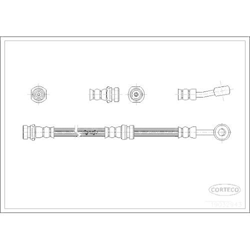 CORTECO Bremsschlauch 19032943