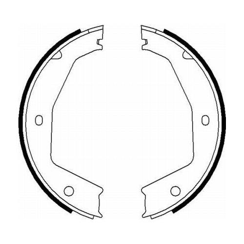 TEXTAR Bremsbackensatz, Feststellbremse 91070100