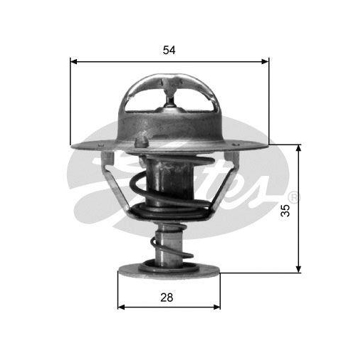 GATES Thermostat, K&uuml;hlmittel TH04277G1