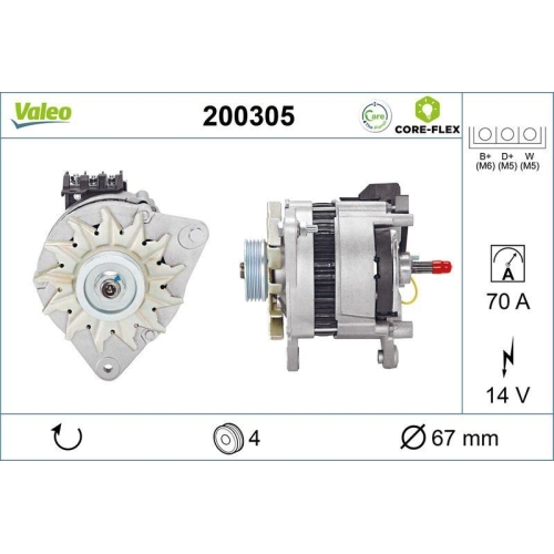 VALEO Generator VALEO CORE-FLEX 200305