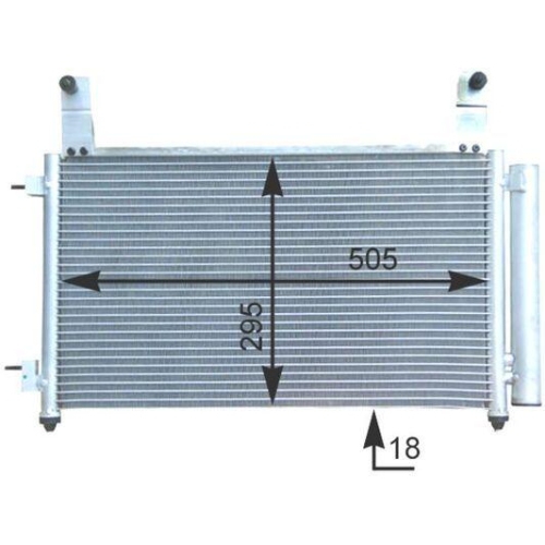 MAHLE Kondensator, Klimaanlage BEHR AC 435 000S