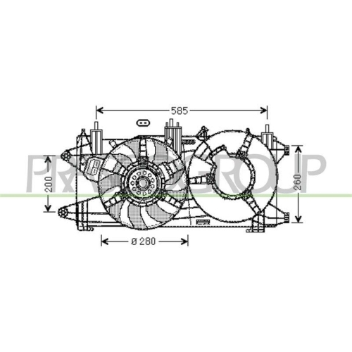 PRASCO L&uuml;fter, Motork&uuml;hlung PrascoSelection FT909F007