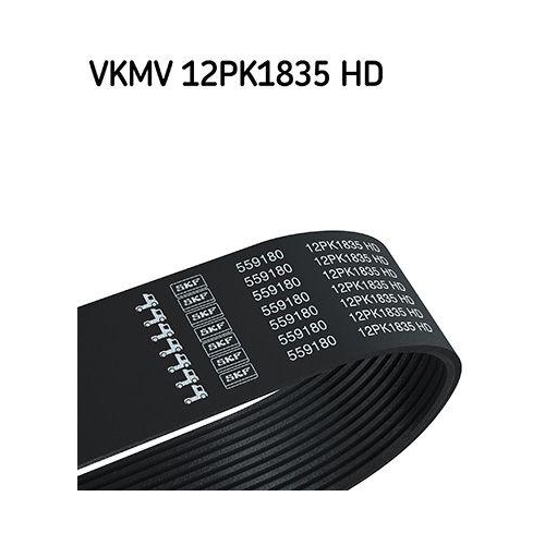 SKF Keilrippenriemen VKMV 12PK1835 HD