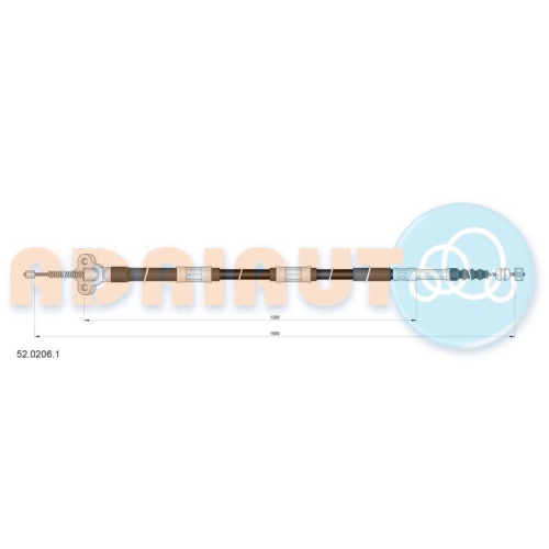 ADRIAUTO Seilzug, Feststellbremse 52.0206.1