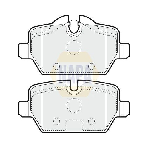 NAPA Bremsbelagsatz, Scheibenbremse NAPA NBP1042