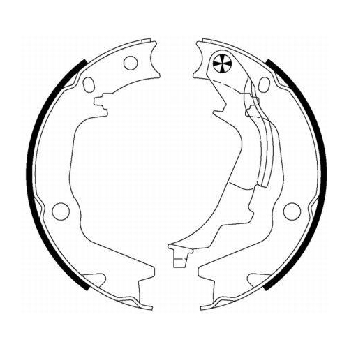 TEXTAR Bremsbackensatz, Feststellbremse 91070300