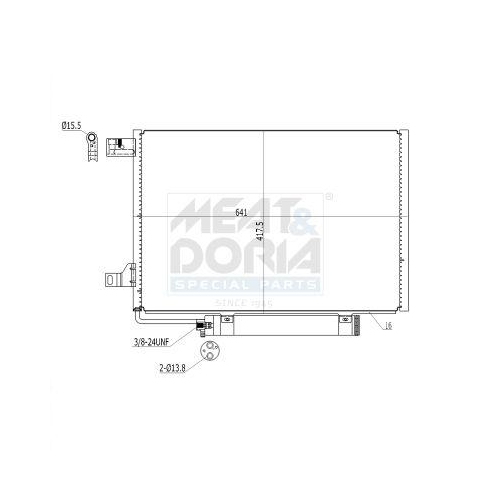 MEAT & DORIA Kondensator, Klimaanlage 991002