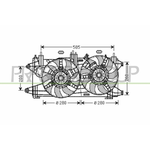 PRASCO L&uuml;fter, Motork&uuml;hlung PrascoSelection FT909F008