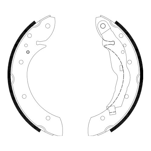 HELLA Bremsbackensatz 8DB 355 001-241