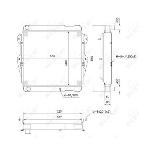 NRF Kühler, Motorkühlung 52111