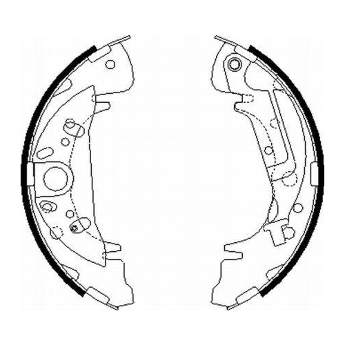 TEXTAR Bremsbackensatz 91070600