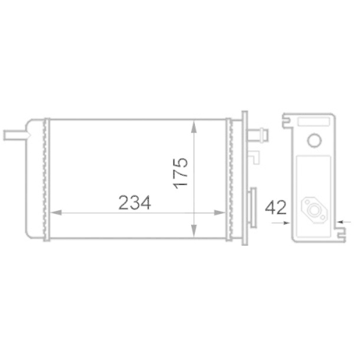MAHLE W&auml;rmetauscher, Innenraumheizung BEHR AH 44 000S