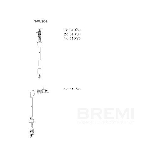 BREMI Z&uuml;ndleitungssatz 300/806