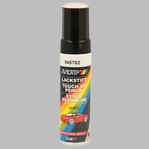 Lackstift Autolackreparatur Autofarbe Kompakt wei&szlig; gl&auml;nzend 12 ml MOTIP 945702