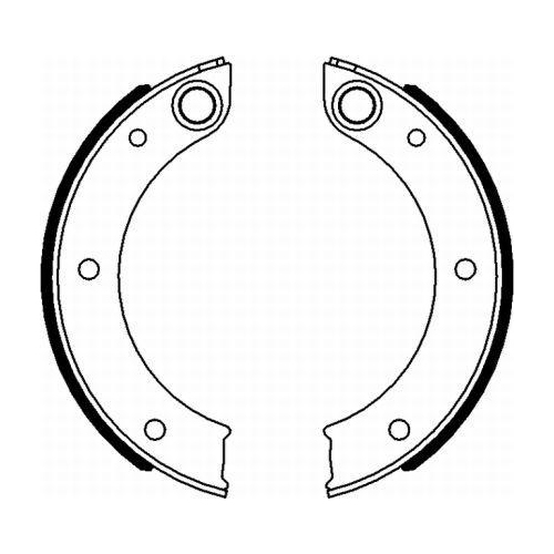 TEXTAR Bremsbackensatz, Feststellbremse 91071200