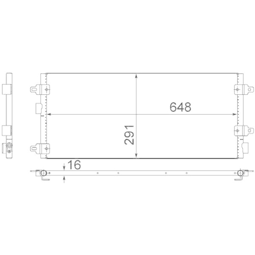 MAHLE Kondensator, Klimaanlage BEHR AC 518 000S