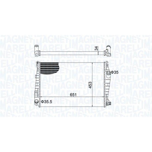 MAGNETI MARELLI K&uuml;hler, Motork&uuml;hlung 350213152000