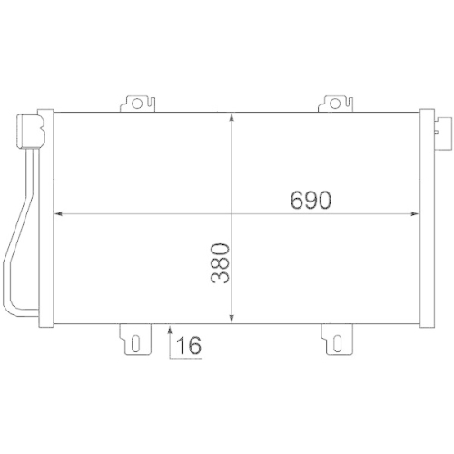 MAHLE Kondensator, Klimaanlage BEHR AC 529 000S