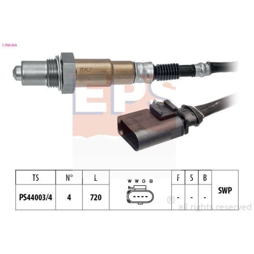 EPS Lambdasonde Made in Italy - OE Equivalent 1.998.056