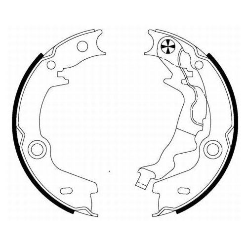 TEXTAR Bremsbackensatz, Feststellbremse 91072500