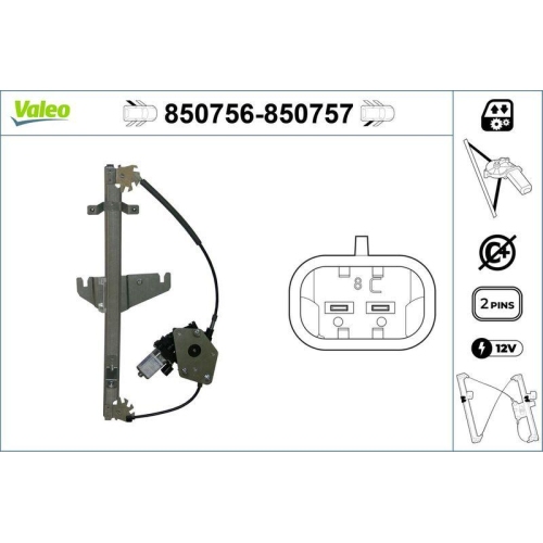 VALEO Fensterheber 850756