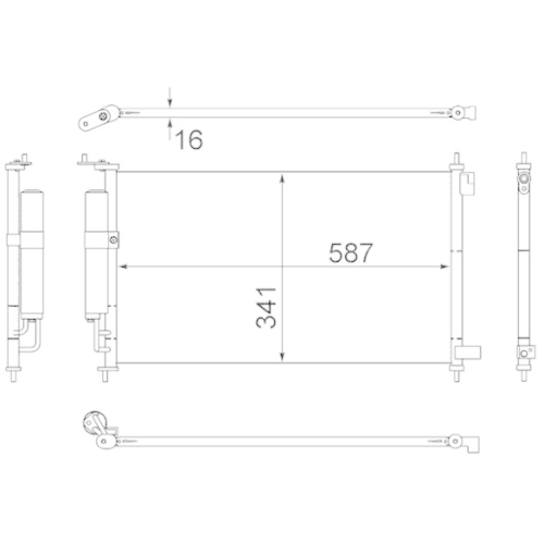 MAHLE Kondensator, Klimaanlage BEHR AC 559 000S