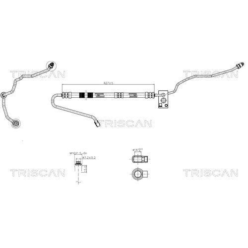 TRISCAN Hydraulikschlauch, Lenkung 8516 29028