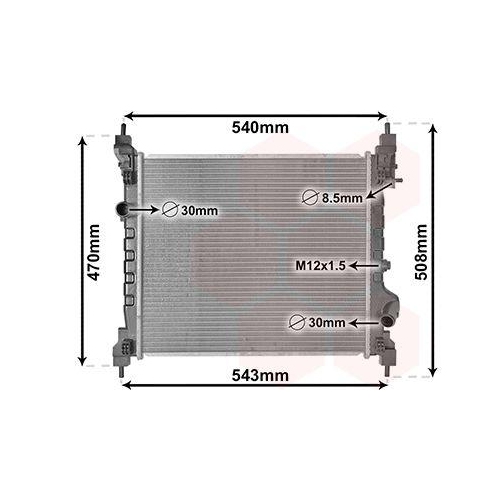 VAN WEZEL K&uuml;hler, Motork&uuml;hlung 08012702