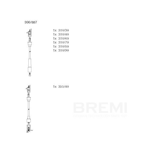 BREMI Z&uuml;ndleitungssatz 300/887