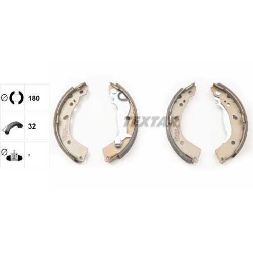 TEXTAR Bremsbackensatz 91074500