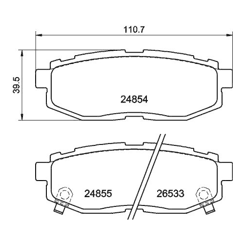DON Bremsbelagsatz, Scheibenbremse PCP1482