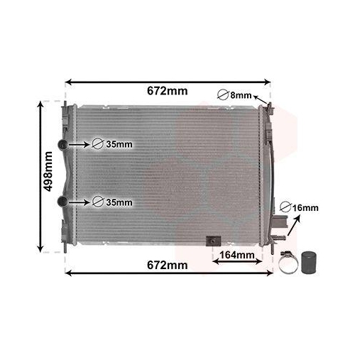 VAN WEZEL K&uuml;hler, Motork&uuml;hlung 13012708
