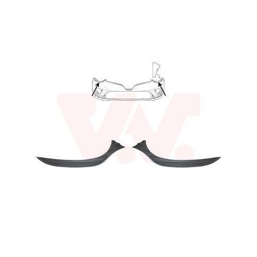 VAN WEZEL Zier-/Schutzleistensatz, Sto&szlig;f&auml;nger ** Equipart ** 4420580